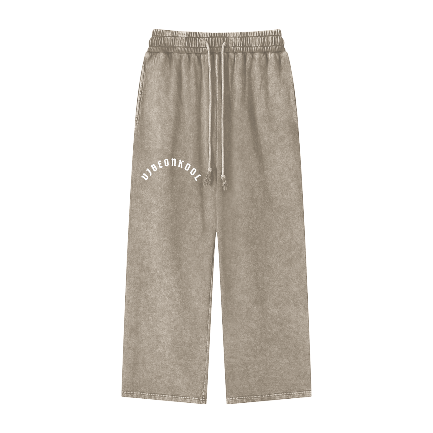 “VARSITY” Snow Washed Straight Leg Pants