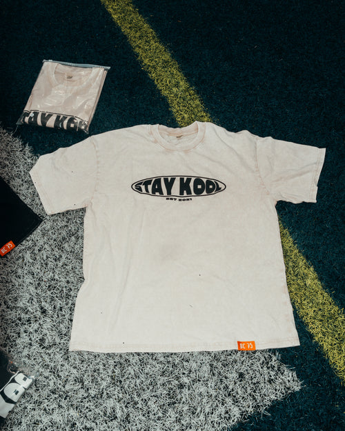 “STAY KOOL BOS.” Acid Washed Vintage Tee