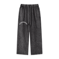 “VARSITY” Snow Washed Straight Leg Pants