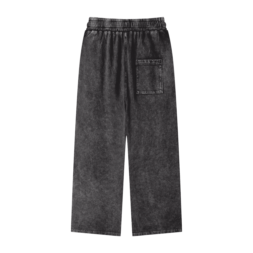 “VARSITY” Snow Washed Straight Leg Pants